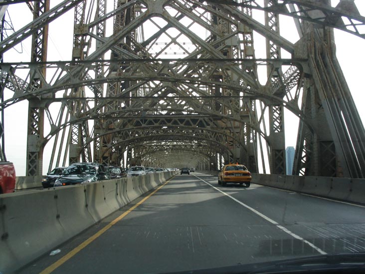 Driving Toward Queens, Queensboro Bridge Upper Roadway, September 30, 2004