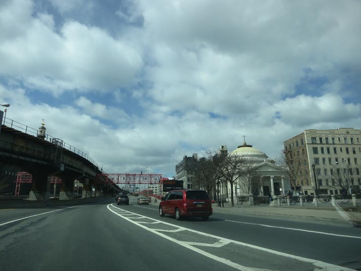 Williamsburg Bridge Approach Near Continental Army Plaza, Williamsburg, Brooklyn, March 22, 2013
