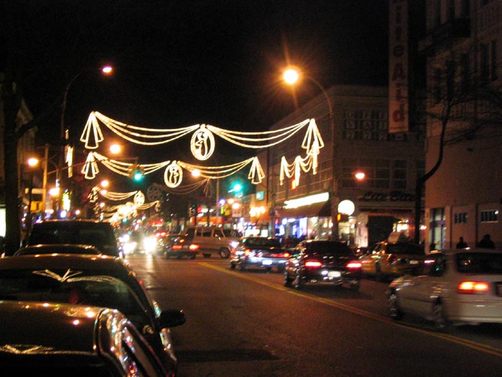 Christmas Lights, Steinway Street, Astoria, Queens, December 2003