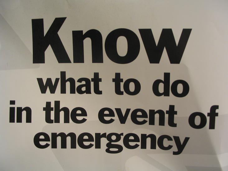 Know What to Do in the Event of Emergency