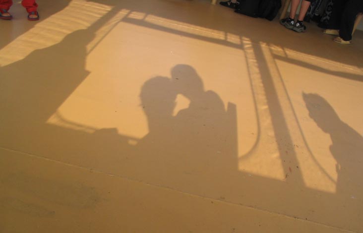 Shadows, Ferry Tour, New York Harbor, May 22, 2004