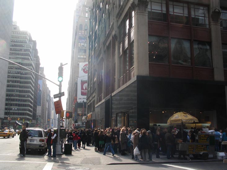 Line for Rent, The Musical, 41st Street and Seventh Avenue, SW Corner, February 11, 2006