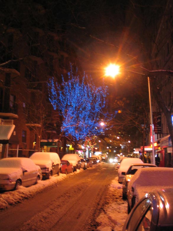 Thompson Street, Greenwich Village, Manhattan, January 28, 2004
