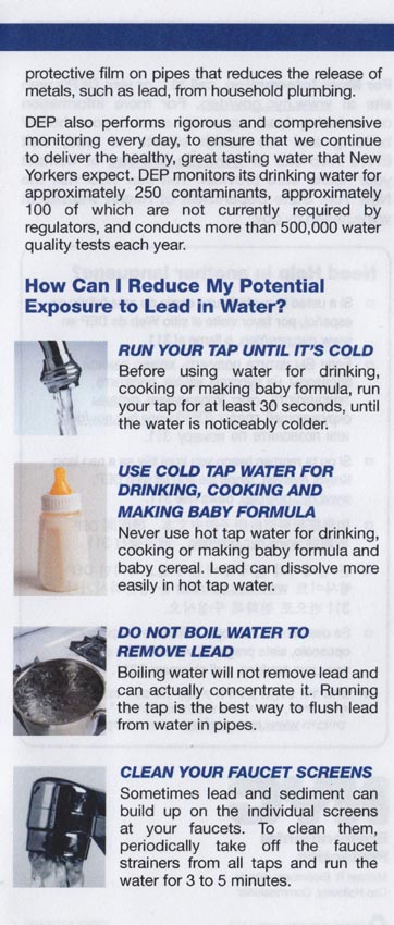 Lead Testing Kit Information, New York City Department of Environmental Protection