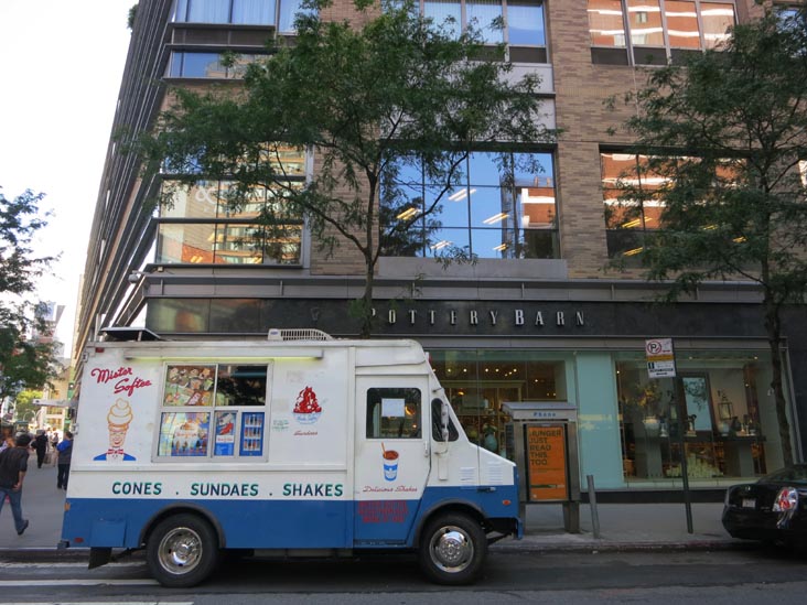 Mister Softee Truck, Broadway at 67th Street, Southwest Corner, Upper West Side, Manhattan, August 18, 2012