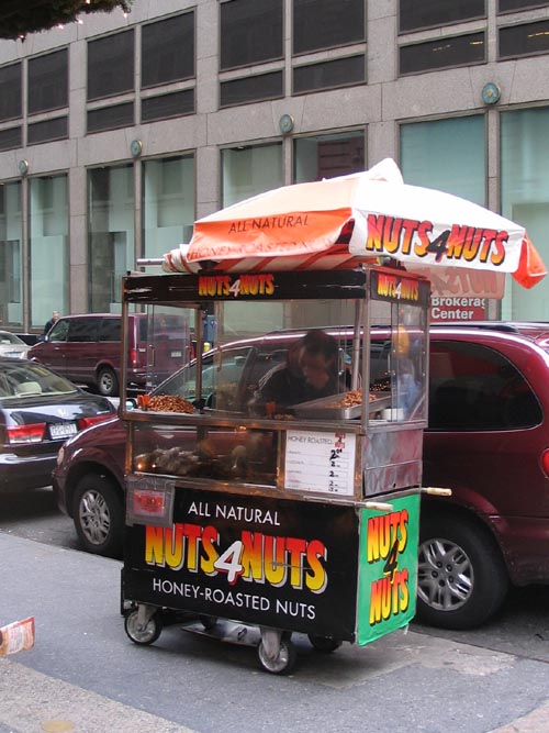 Nuts 4 Nuts Cart, Fifth Avenue and 39th Street, NW Corner, Midtown Manhattan