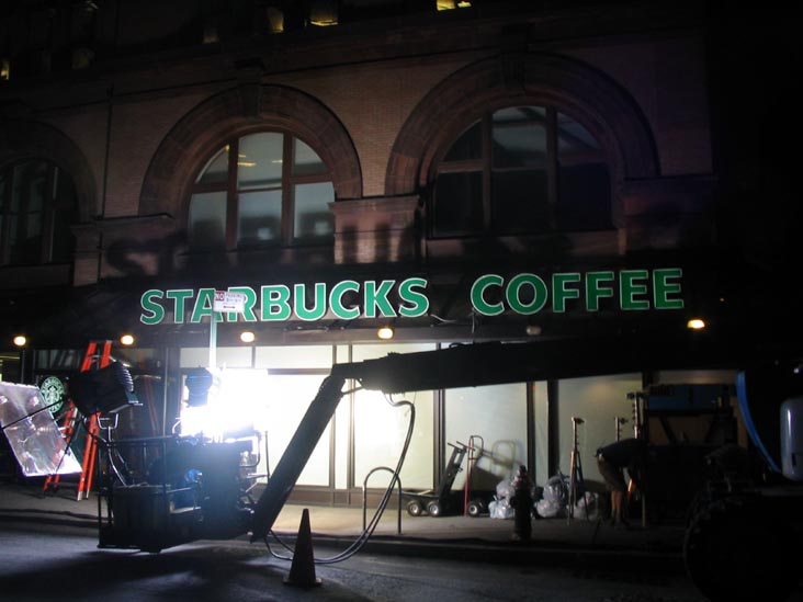 Sex and the City Film Shoot, Starbucks, Astor Place, Manhattan, September 25, 2007