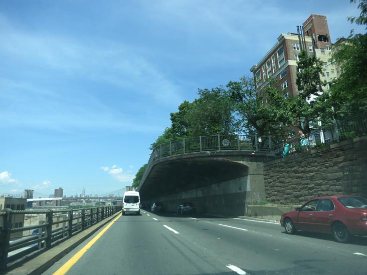 Brooklyn-Queens Expressway at Brooklyn Heights, Brooklyn, June 23, 2013