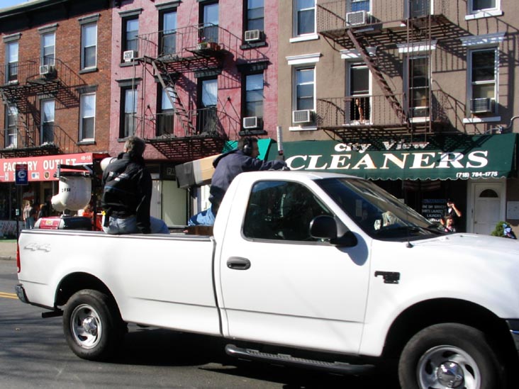 Television Camera Truck, New York City Marathon, Vernon Boulevard, Hunters Point, Long Island City, Queens, November 7, 2004