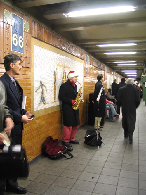 Saxophone, 66th Street Subway Station, December 19, 2006