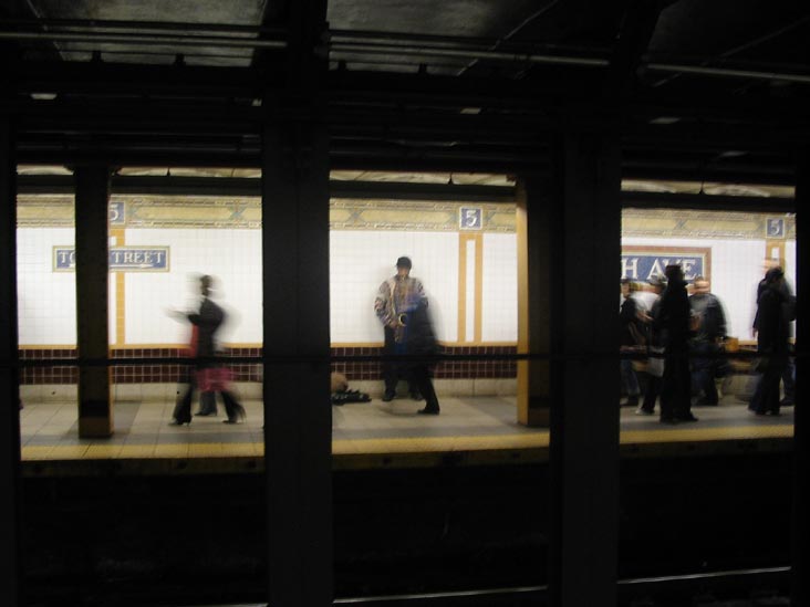 Saxophone at Fifth Avenue N/R/W Station, February 2, 2006