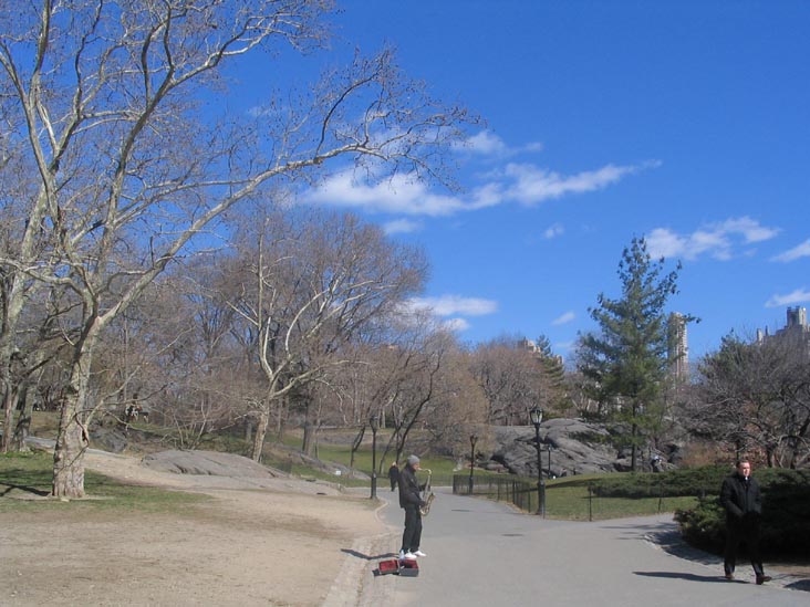 Saxophone at Central Park Near Wollman Rink, Manhattan, March 22, 2006