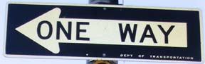 New York City Signage: One Way