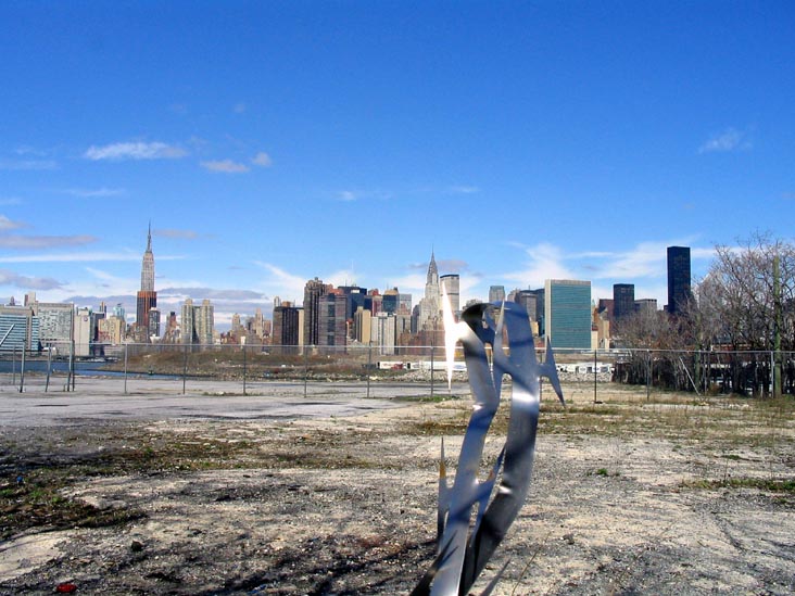 Manhattan Skyline From Commercial Street, Greenpoint, Brooklyn, April 5, 2008