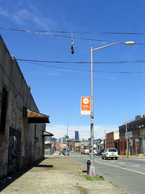 Sneakers Hanging From Wires Near Banker Street and North 15th Street, Greenpoint, Brooklyn, April 5, 2008