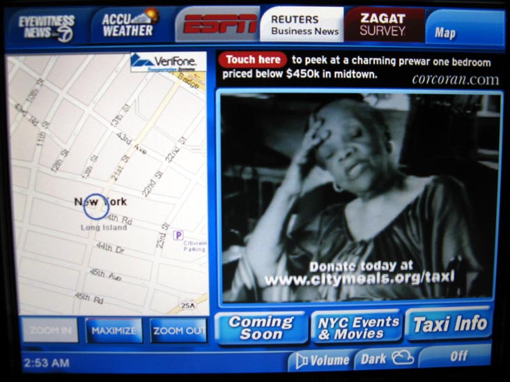 Taxi GPS Screen, May 11, 2008