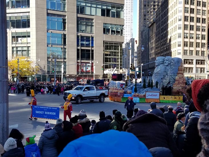 Smokey Robinson, Macy's Thanksgiving Day Parade, Columbus Circle, Midtown Manhattan, November 23, 2017