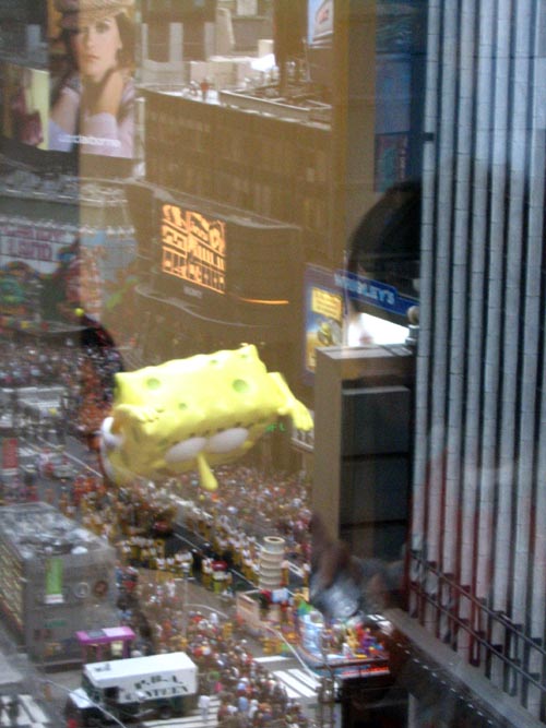 Spongebob Squarepants Balloon, Macy's Thanksgiving Day Parade, Times Square, Midtown Manhattan, November 25, 2004