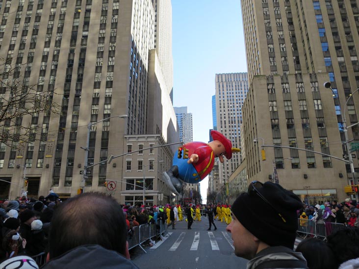 Harold the Fireman, Macy's Thanksgiving Day Parade, 49th Street and Sixth Avenue, Midtown Manhattan, November 28, 2013