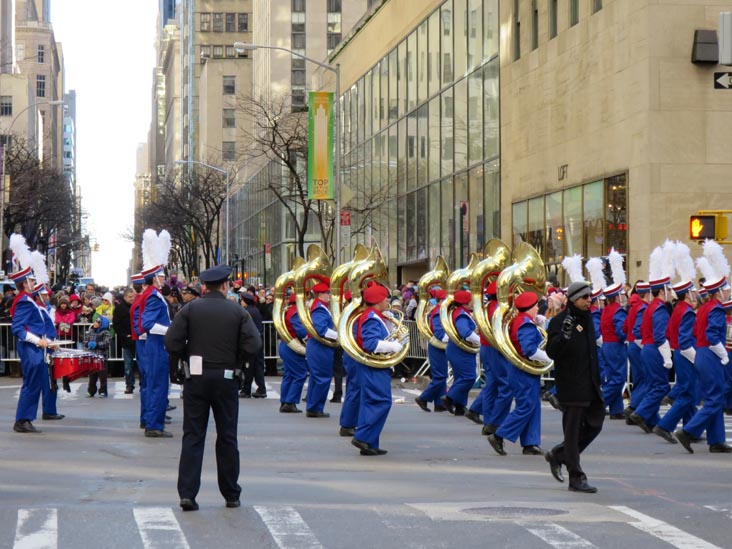 Marching Band, Macy's Thanksgiving Day Parade, 49th Street and Sixth Avenue, Midtown Manhattan, November 28, 2013