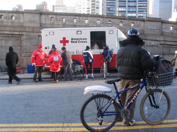 Red Cross Coffee and Hot Chocolate Truck, Transit Strike, December 21, 2005