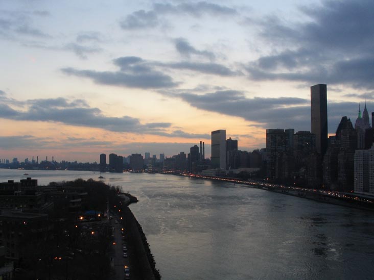 Manhattan Skyline from the South Side of the Queensboro Bridge, Transit Strike, December 21, 2005