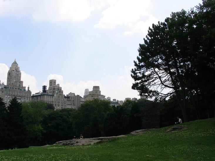 Cedar Hill, Fifth Avenue in Background, Central Park, Manhattan