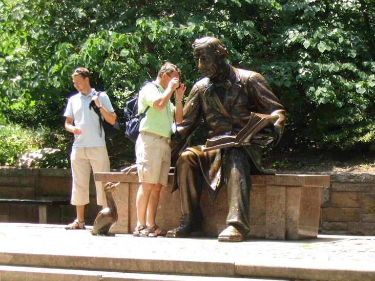 Hans Christian Andersen Monument, Central Park, Manhattan, July 8, 2004