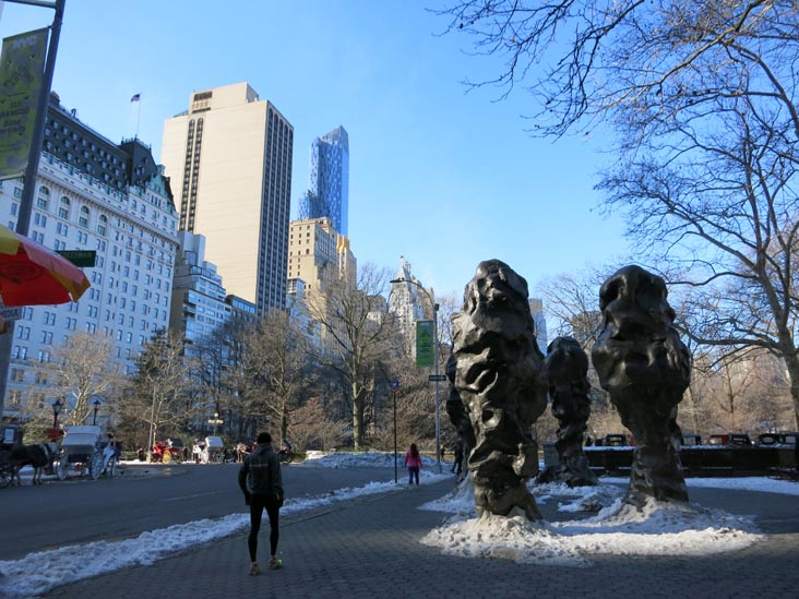 Doris Freedman Plaza, Central Park, Manhattan, January 25, 2015