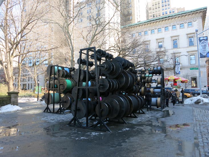 Doris Freedman Plaza, Central Park, Manhattan, March 9, 2015