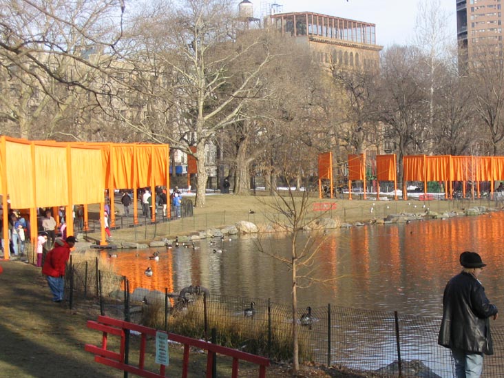 Harlem Meer, Christo and Jeanne-Claude's Gates Project, February 27, 2005, Central Park, Manhattan