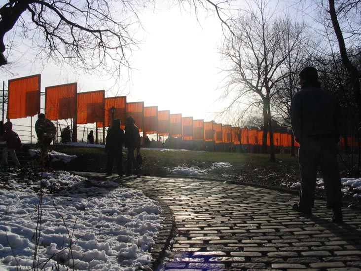 Near the North Meadow, Christo and Jeanne-Claude's Gates Project: Final Day