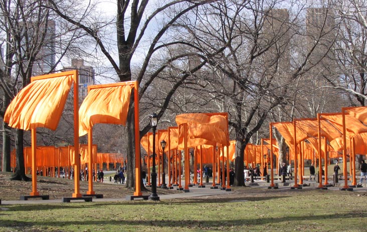 Near the Mall, Christo and Jeanne-Claude's Gates Project: Opening Day