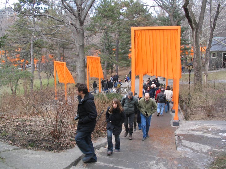 Near Belvedere Castle, Christo and Jeanne-Claude's Gates Project: Opening Day