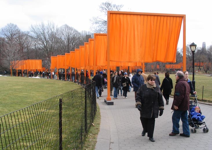 The Great Lawn, Christo and Jeanne-Claude's Gates Project: Opening Day