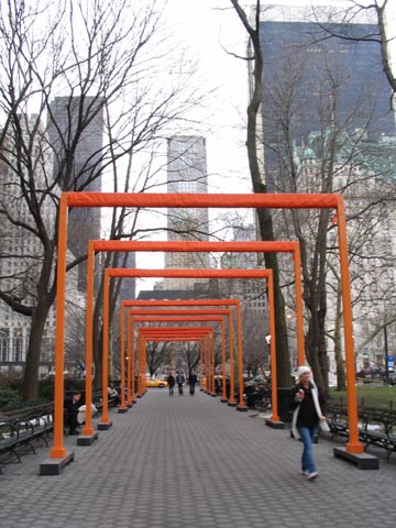 Gates Supports, 61st Street Entrance, February 9, 2005