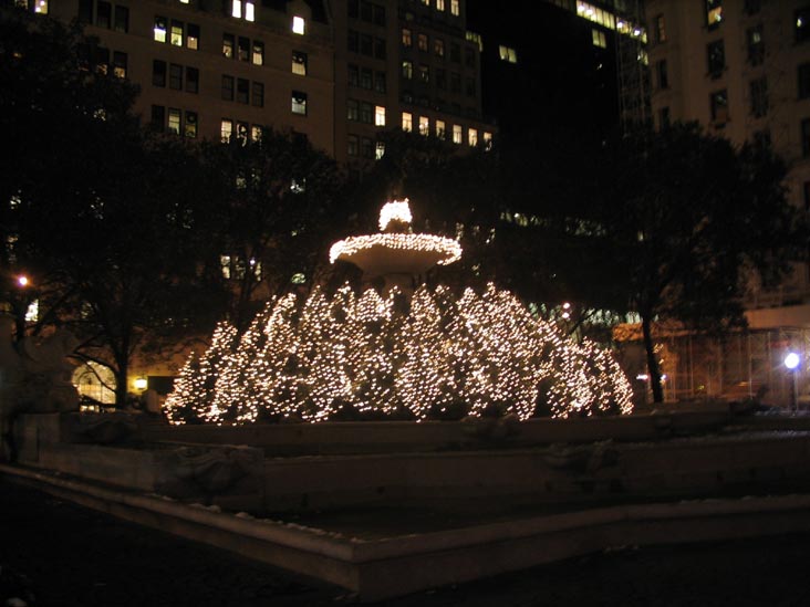 Pulitzer Fountain, Grand Army Plaza, Manhattan, December 5, 2005