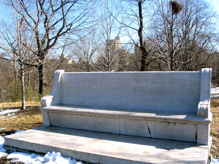 Andrew Haswell Green Memorial, Central Park, Manhattan, February 28, 2007