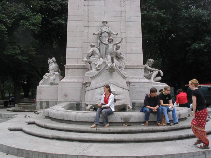 Maine Monument, Central Park, Manhattan, July 27, 2004