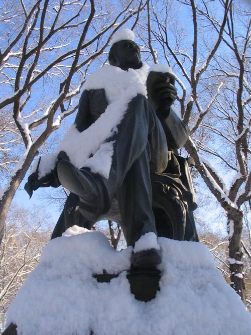 Fitz-Greene Halleck Statue, The Mall, Central Park, Manhattan, December 9, 2005