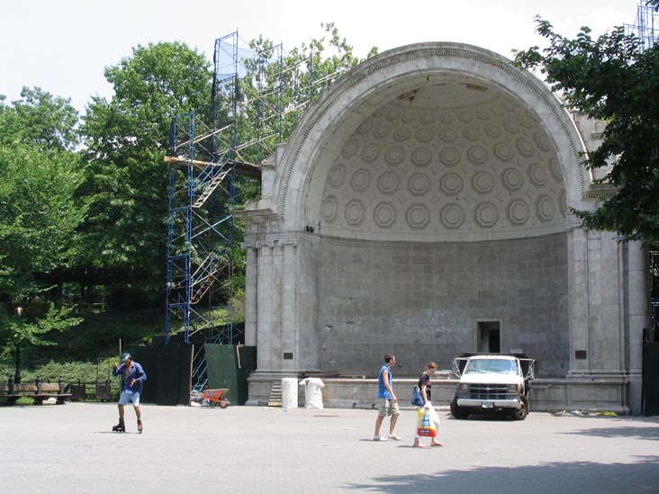 Bandshell, The Mall, Central Park, Manhattan, July 8, 2004