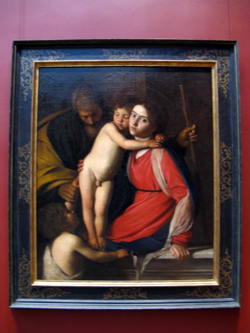 The Holy Family with the Infant Saint John the Baptist, Caravaggio, European Paintings, Metropolitan Museum of Art, 1000 Fifth Avenue at 82nd Street, Manhattan