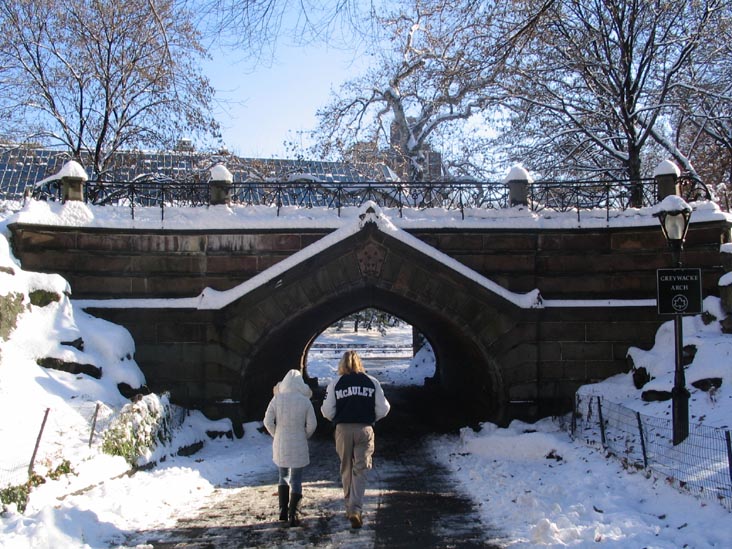 Greywacke Arch, Central Park, Manhattan, December 9, 2005