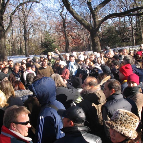 25th Anniversary of John Lennon's Death, Strawberry Fields, Central Park, December 8, 2005