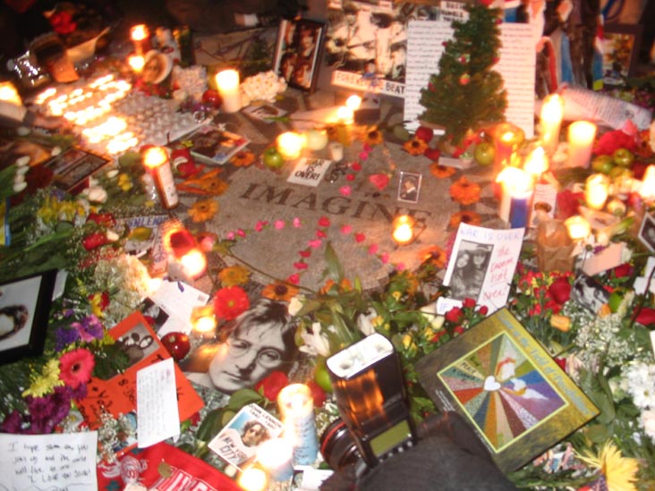 Imagine Mosaic, 25th Anniversary of John Lennon's Death, Strawberry Fields, Central Park, December 8, 2005