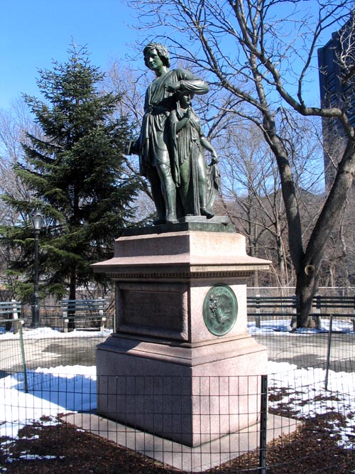 Albert Bertel Thorvaldsen Monument, Central Park, Manhattan, February 28, 2007