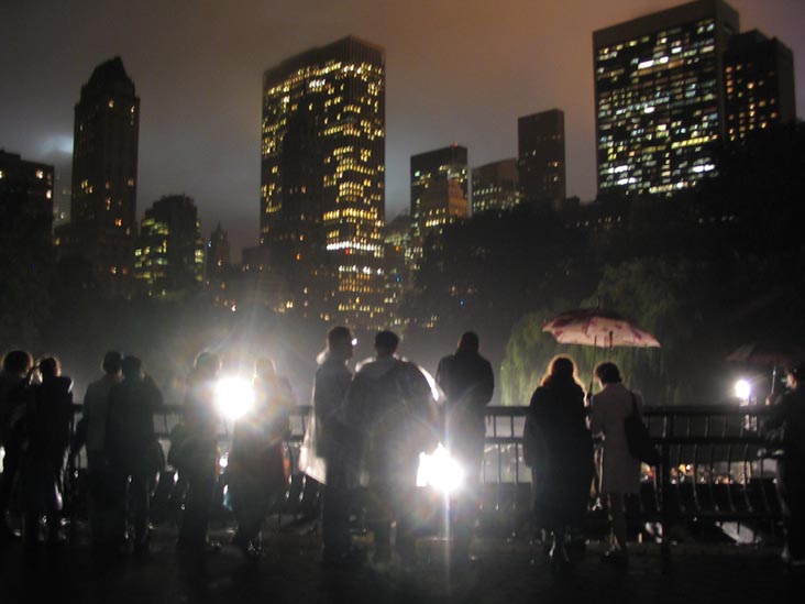 Audience, Pierre Huyghe's "A Journey That Wasn't," Wollman Rink, Central Park, October 14, 2005