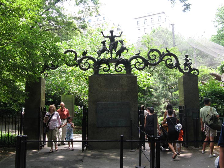 Manship Gate, Tisch Children's Zoo, Central Park, Manhattan, July 7, 2009