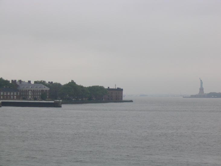 Governors Island Waterfront, Statue of Liberty in Distance