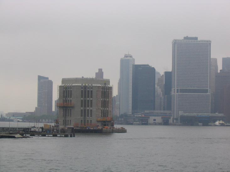 Brooklyn-Battery Tunnel Ventilation Unit with Lower Manhattan in Distance